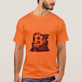 Gold Number 7 Backsteinwand-T-Shirt T-Shirt
