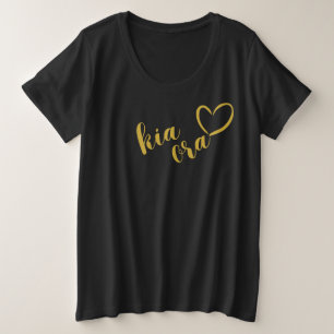 GOLD NZ KIA ORA AOTEAROA LIEBE ZEALAND GROßE GRÖßE T-Shirt