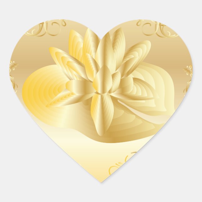 GOLD OCCASION FEIERN ROMANTISCHER STICKER (Vorderseite)