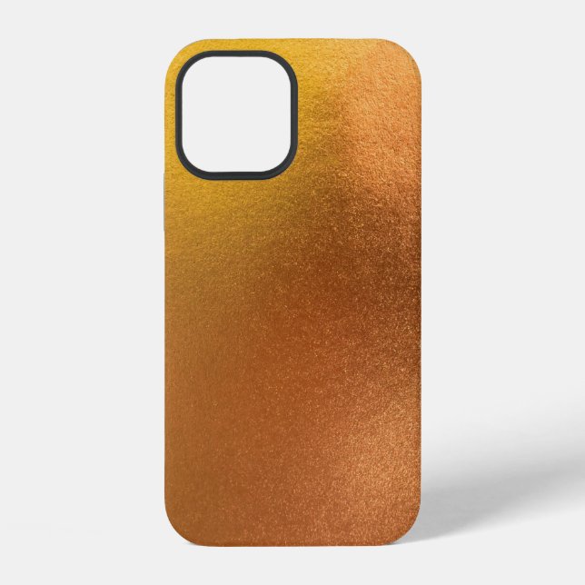 Gold- oder Folienfarbe Textur Hintergrund abstrakt iPhone Hülle (Rückseite)