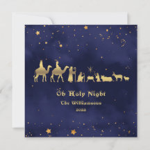 Gold Oh Heilige Nacht Weihnachten individuell ange