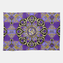 Gold OM Lila Mandala Beachtliche Wohngestaltung Küchentuch