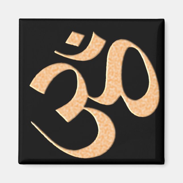 Gold Om  Magnet (Vorne)