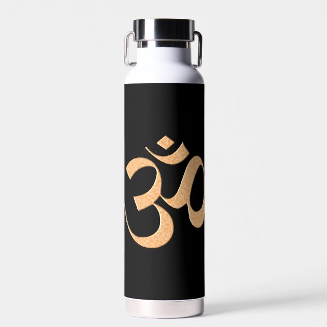 Gold Om Trinkflasche (Vorne)