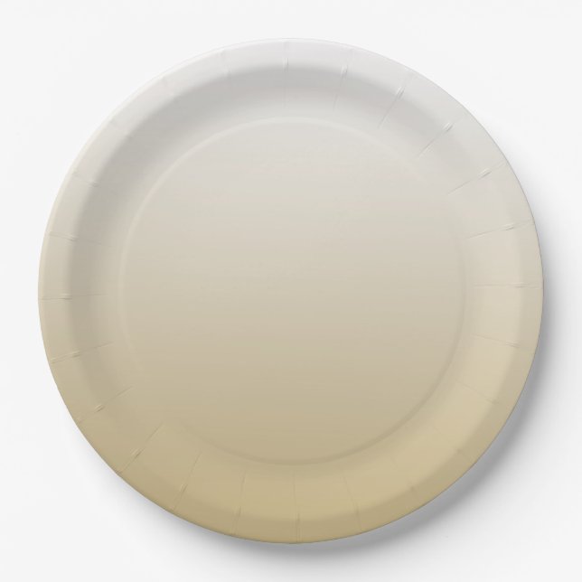 Gold Ombre Pappteller (Vorderseite)