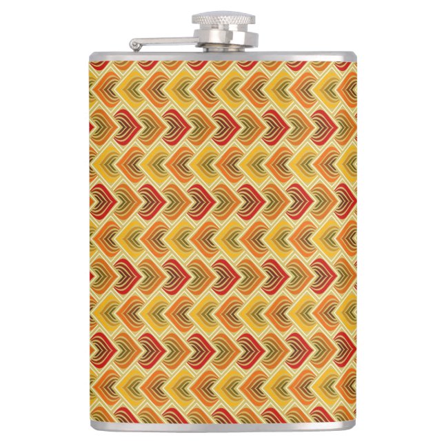 GOLD ORANGE GREEN TAN PATTERS FLACHMANN (Vorderseite)