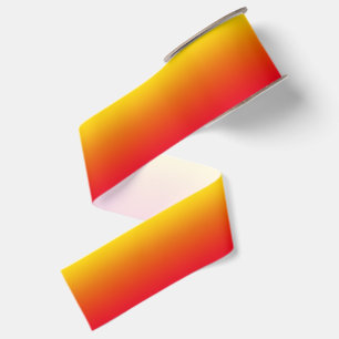 Gold Orange und Hellrot Verlauf Ripsband
