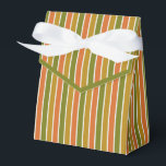 Gold, Orangen, grün gestreift Geschenkschachtel<br><div class="desc">Golden,  orange,  olivgrün gestreifte Greifkasten mit Krawatte. Perfekt für alle Geschenkthemen; einfach/minimalistisch bis maximalistisch,  je nach zusätzlichen Verzierungen.</div>