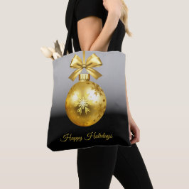 Gold Ornament Holiday Tote Bag