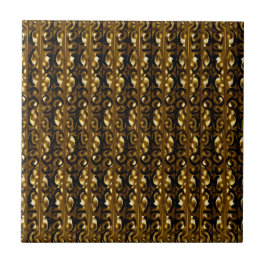 Gold Ornamente Stones Keramik Tile Fliese