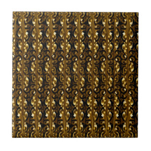 Gold Ornamente Stones Keramik Tile Fliese
