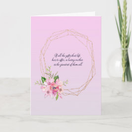 Gold Oval Frame Muttertag Karte