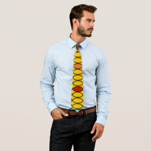 Gold Ovals Neck Tie Krawatte