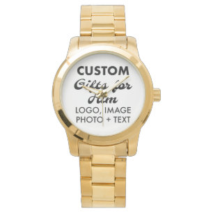 Gold Oversified Steel Watch Custom Geschenke für i Armbanduhr