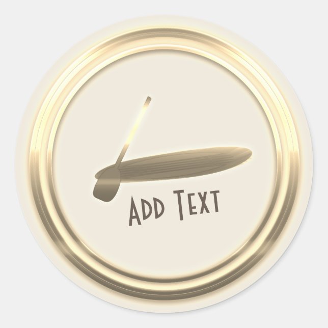 Gold Paddle Sticker (Vorderseite)