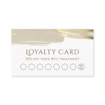 Gold Paint Brush Schlaganfall Treuekarte