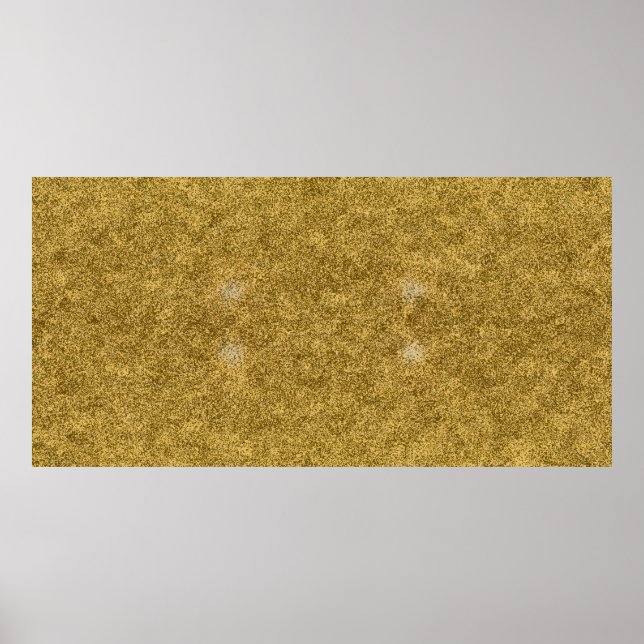 Gold Paint Design: Luxuriös und künstlerisch metal Poster (Vorne)