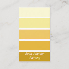 Gold Paint Palette Business Card Visitenkarte