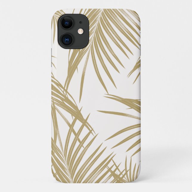 Gold Palm Blätter Traum #1 #tropical Case-Mate iPhone Hülle (Rückseite)