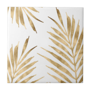 Gold Palm Fronds Fliese