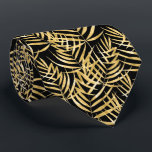 Gold Palm Tree Fronds Tropical Black Krawatte<br><div class="desc">Tropische goldene Palmenfronten auf schwarzem Hintergrund (oder in beliebiger Farbe),  dieser Männerhals ist cool für das Büro,  eine Nacht auf der Stadt,  eine Hochzeit,  für den Bräutigam oder Trauzeuge oder als Geschenk für Ihren Ehemann,  Papa,  Bruder oder besten Freund. Machen Sie eine Aussage! Mehr Designs in unserem Geschäft.</div>