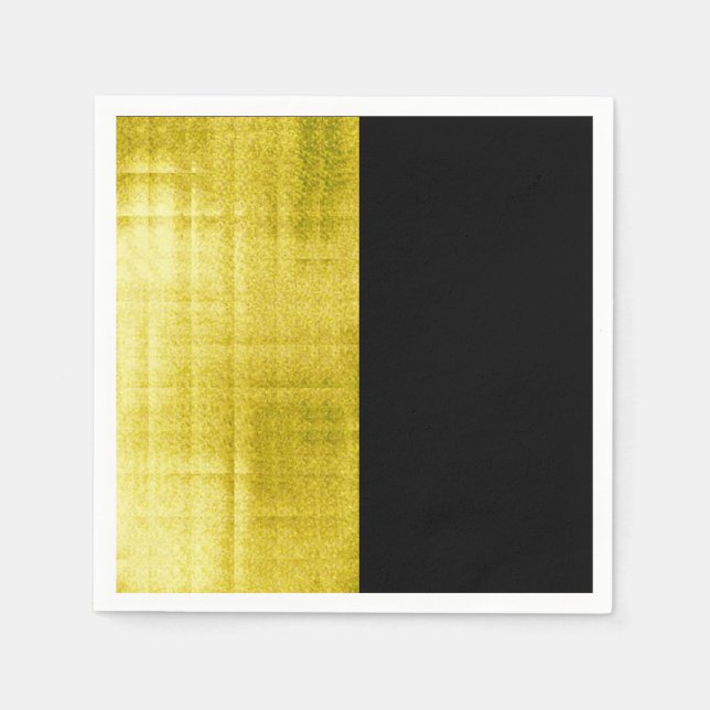Gold Paneel Black Serviette (Vorderseite)