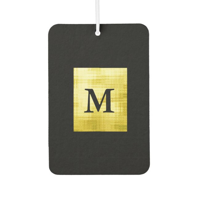 Gold Paneled Black-II Autolufterfrischer (Vorderseite)