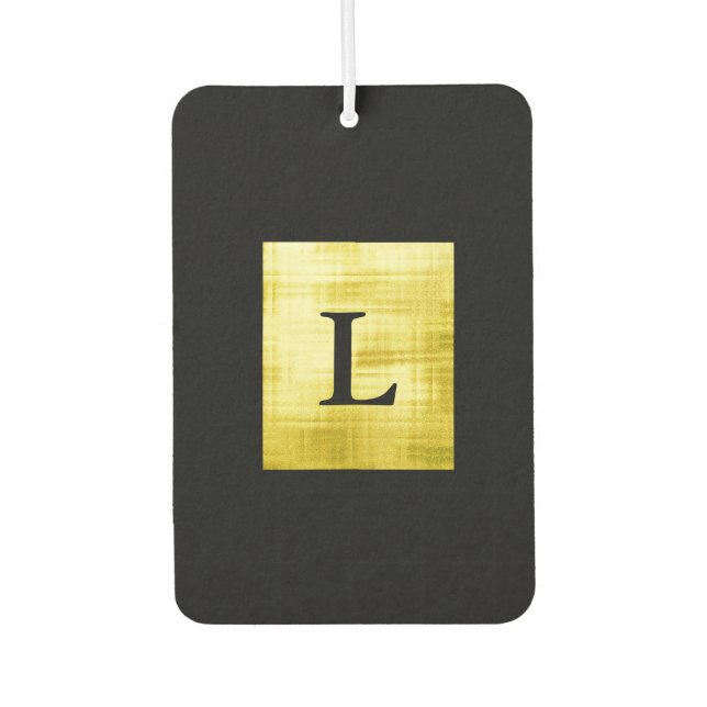 Gold Paneled Black-II Autolufterfrischer (Vorderseite)