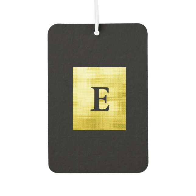 Gold Paneled Black-II Autolufterfrischer (Vorderseite)