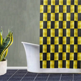 Gold-Paneled-Black-IV Duschvorhang