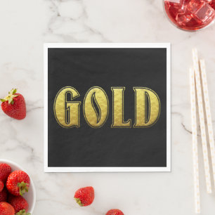 Gold Paper Napkin Serviette