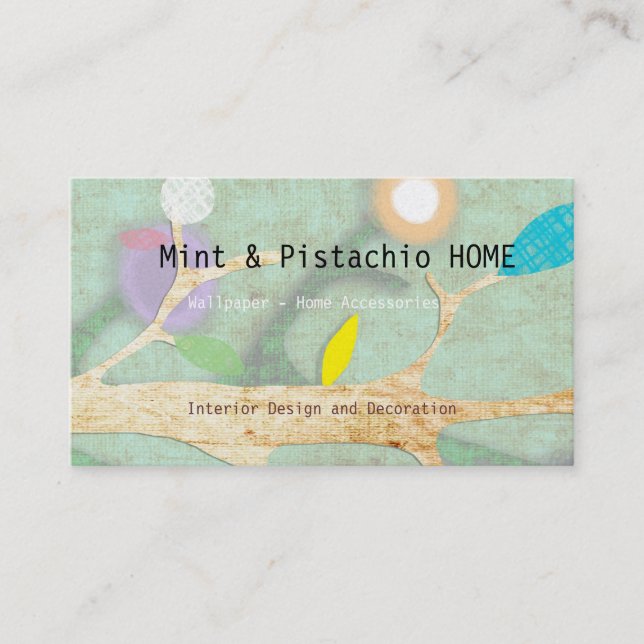 Gold Paper Primitive Art Business Card Visitenkarte (Vorderseite)
