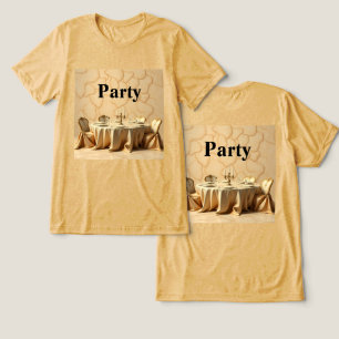 Gold Party Design Party T - Shirt