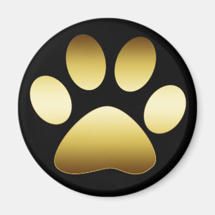 GOLD PAW DRUCKEN MAGNET