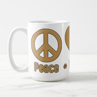 Gold Peace Liebe BBG Tasse