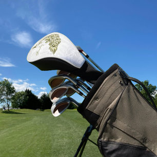 Gold Peacock Personalisierter Golf Head Cover Headcover