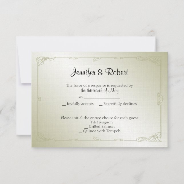 Gold Pearl 30-Jubiläumsaktionskarte RSVP Karte (Vorderseite)