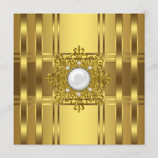 Gold Pearl Jeder Anlass Party Einladung