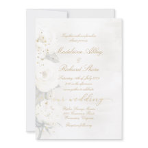 Gold & Pearl White Desdemona Rose Hochzeit