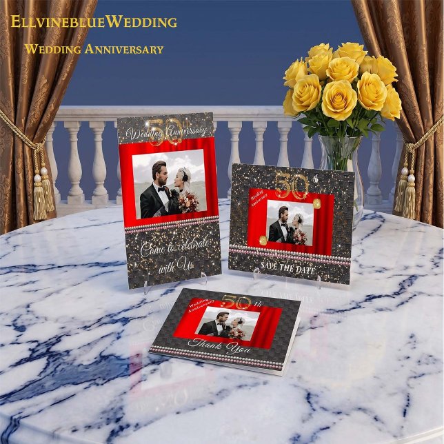 Gold & Pearls 50. Hochzeitstag Danke (Von Creator hochgeladen)
