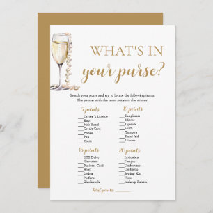 Gold Pearls & Prosecco Was in deinem Handspiel ste Einladung
