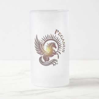 Gold Pegasus2 Beer Glass Mattglas Bierglas