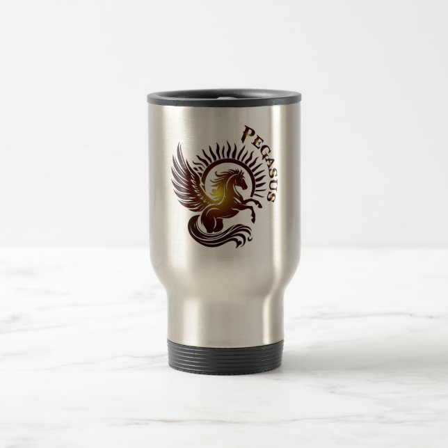 Gold Pegasus2 Tumbler Reisebecher (Mittel)