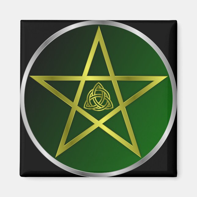 Gold-Pentagramm Magnet (Vorne)