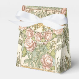 Gold Peonies Vintage Wedding Geschenkschachtel