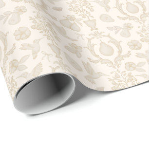 Gold Perfect Birne Französische Landhochzeit Braut Geschenkpapier