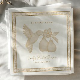 Gold Perfect Pear Brautparty Napkins Serviette