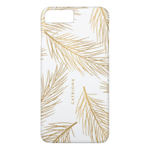 Gold Pine Needles Moderne Personalisierte iPhone C Case-Mate iPhone Hülle