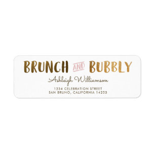 Gold & Pink Brunch & Bubbly Wedding Brautparty