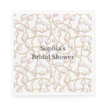 Gold Pink Glam Perlen Brautparty